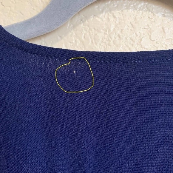 ASTR the Label top women navy wrap self tie crop top size S - Picture 4 of 8